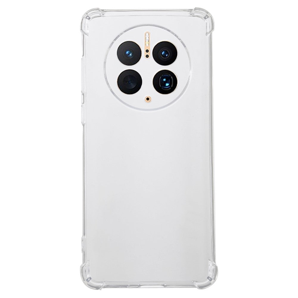 Huawei Mate 50 Pro 4G Flexibelt TPU Genomskinligt mobilskal Tjockare Hörn Stötsäkert Mobilmobilskydd