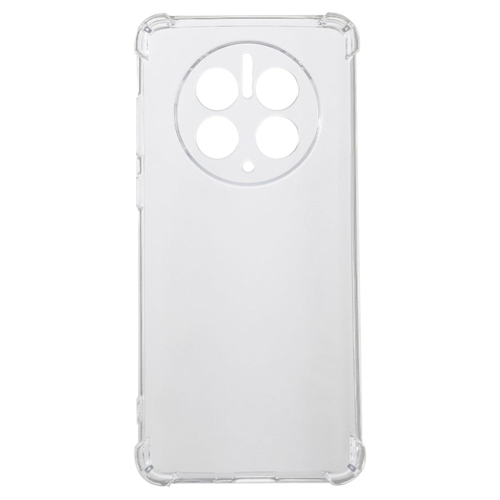 Huawei Mate 50 Pro 4G Flexibelt TPU Genomskinligt mobilskal Tjockare Hörn Stötsäkert Mobilmobilskydd