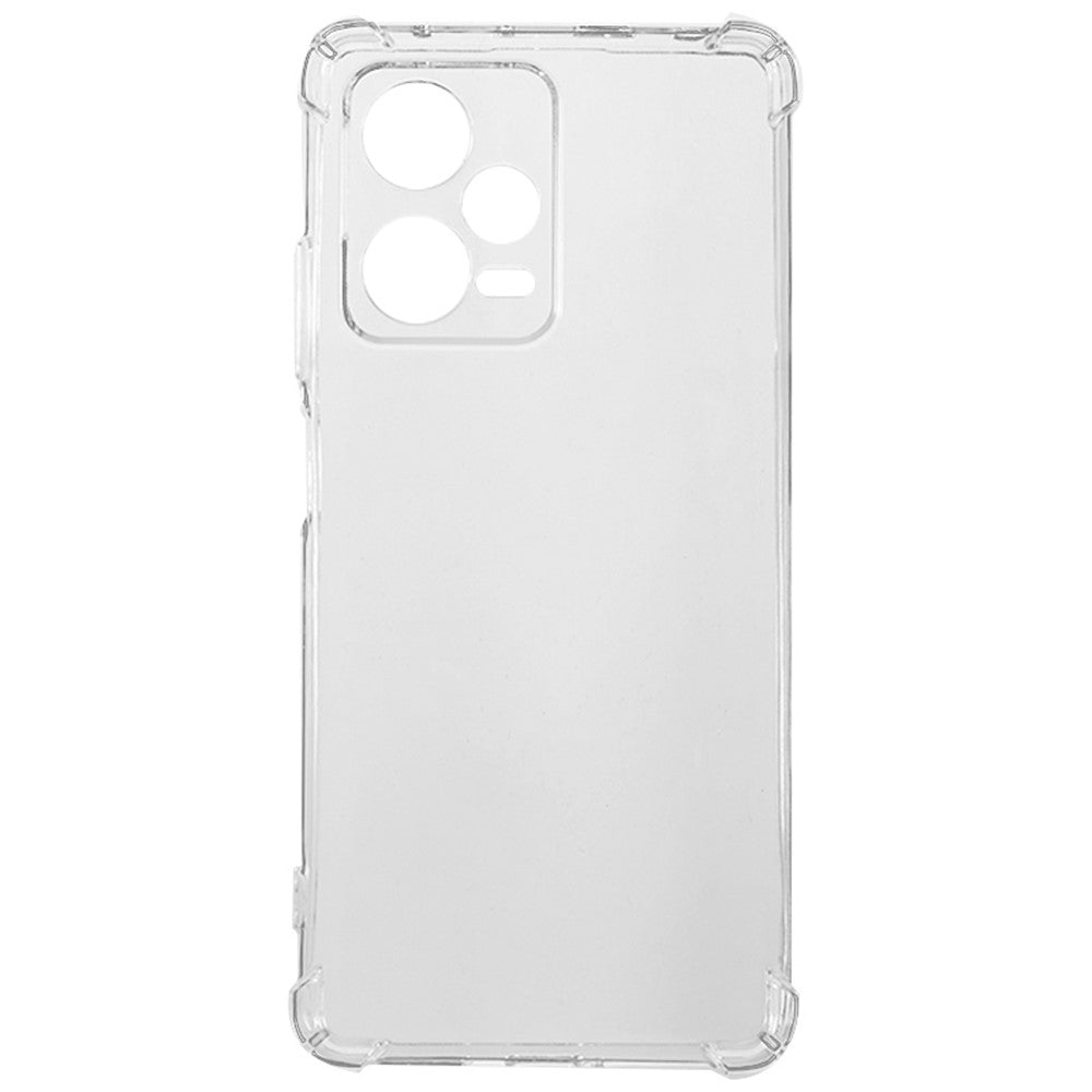mobilskal för Xiaomi Redmi Note 12 Pro 5G Förstärkta hörn Fallskyddande TPU Transparent Baksida