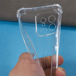 TPU-skal för Xiaomi 13 förstärkta hörn bakstycke reptåligt transparent mobilskal