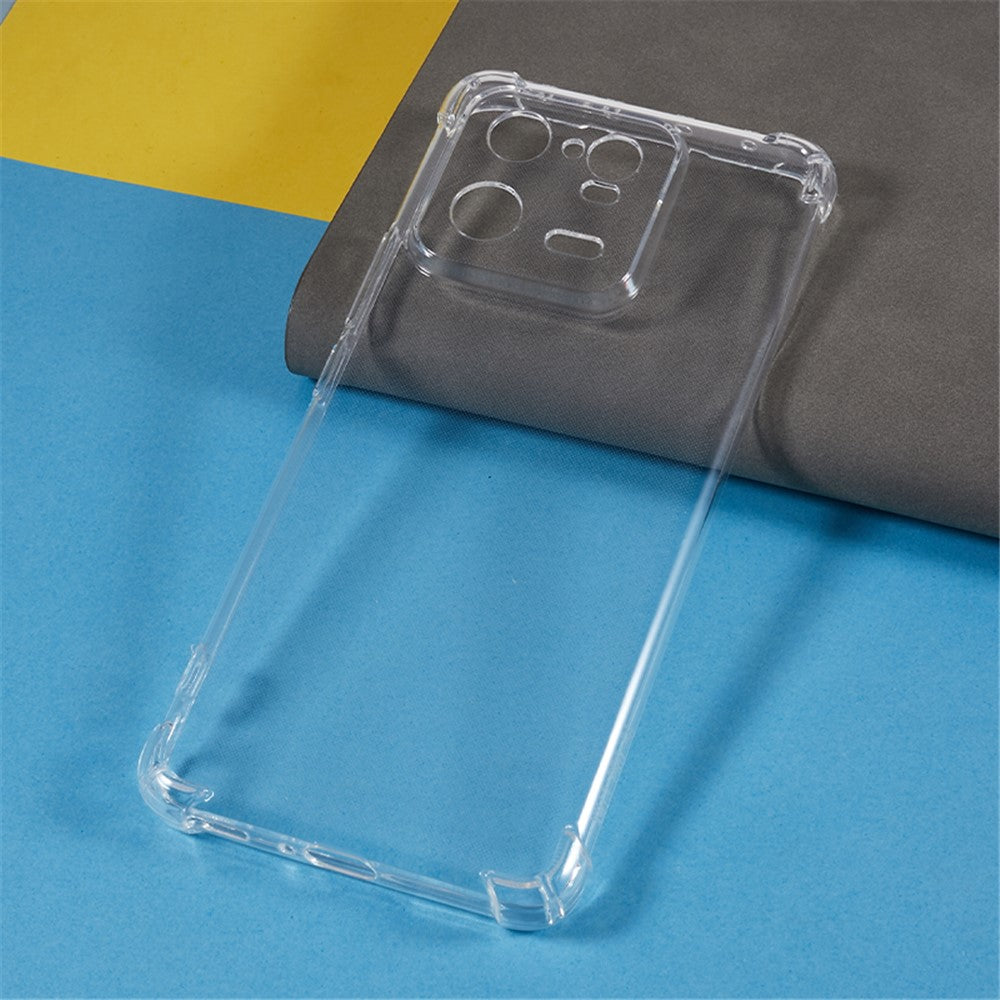 Transparent TPU-skal för Xiaomi 13 Pro 5G förstärkta hörn fallskyddande mobilskyddsfodral