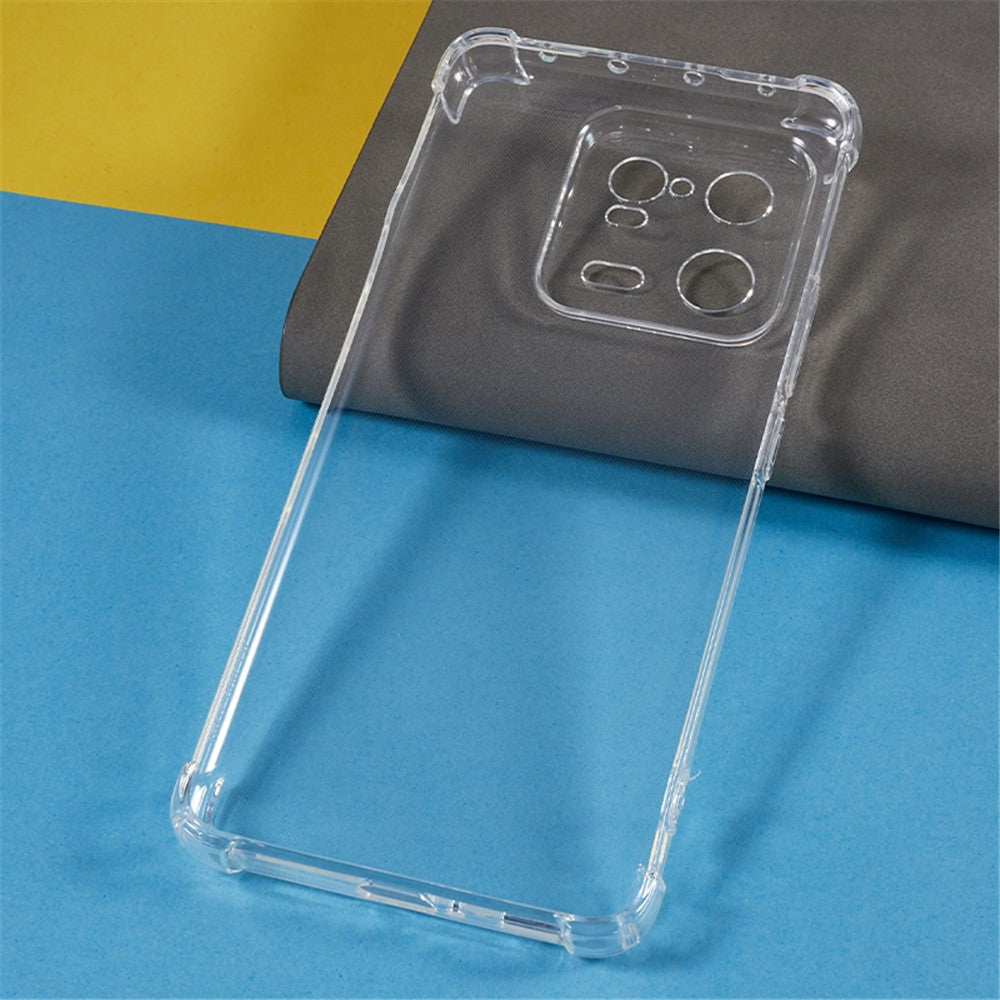 Transparent TPU-skal för Xiaomi 13 Pro 5G förstärkta hörn fallskyddande mobilskyddsfodral