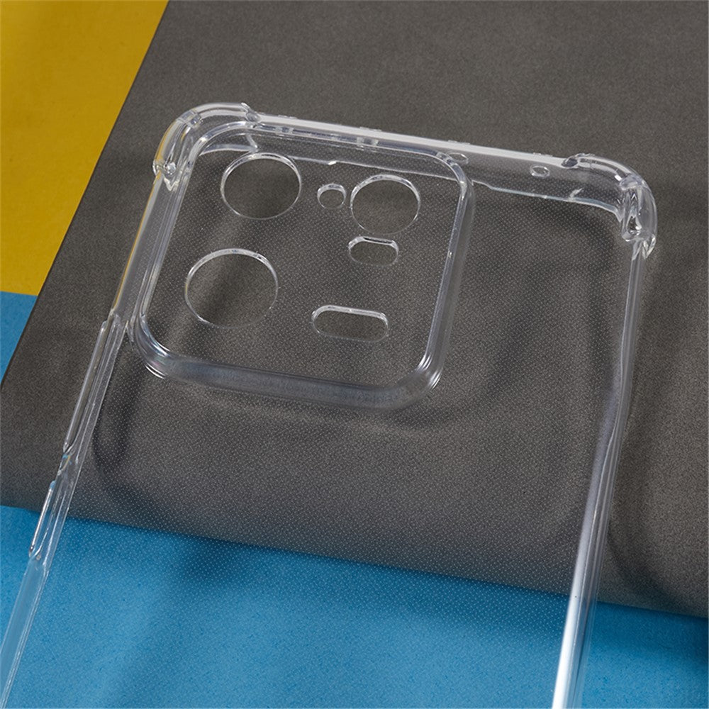 Transparent TPU-skal för Xiaomi 13 Pro 5G förstärkta hörn fallskyddande mobilskyddsfodral
