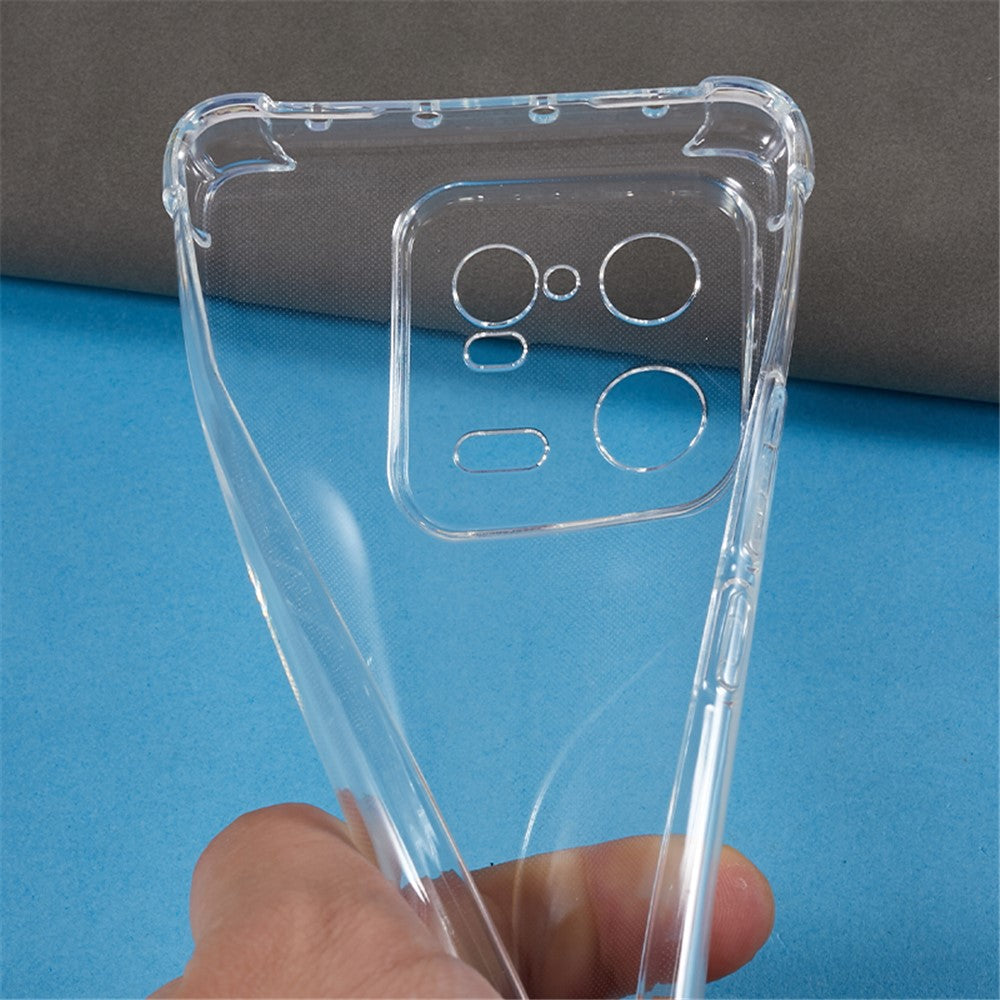 Transparent TPU-skal för Xiaomi 13 Pro 5G förstärkta hörn fallskyddande mobilskyddsfodral