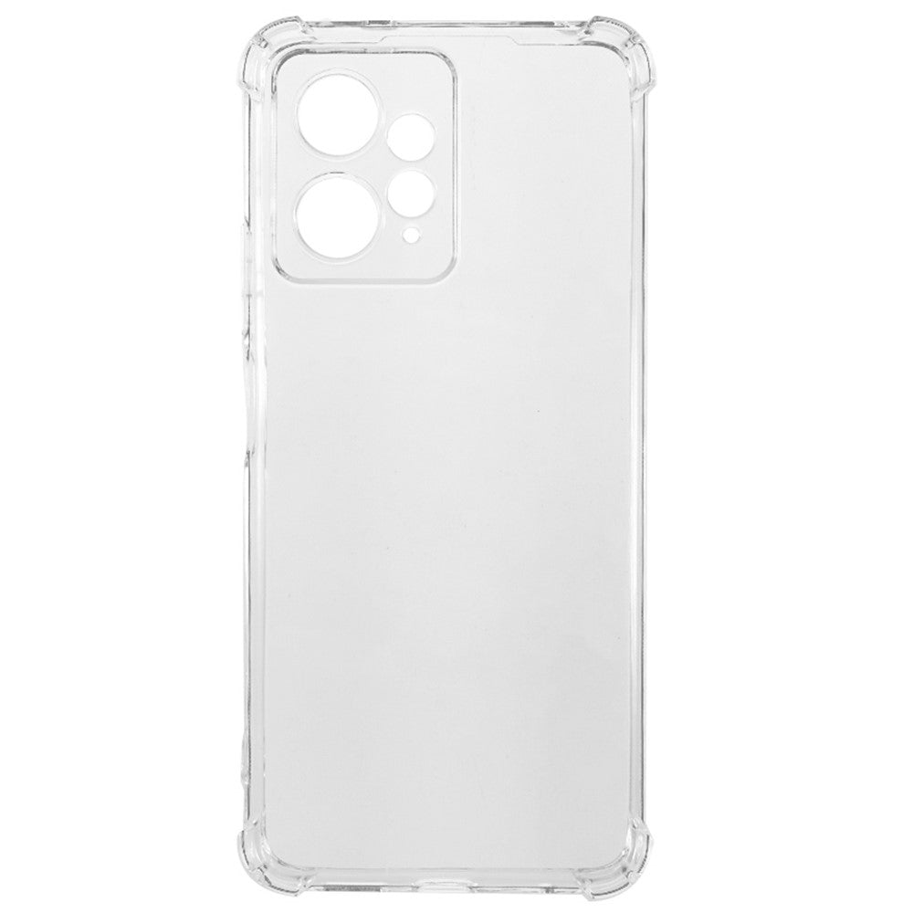 Xiaomi Redmi Note 12 4G Flexibelt TPU-mobilskal Förstärkta hörn Fallskyddande Transparent Skydd