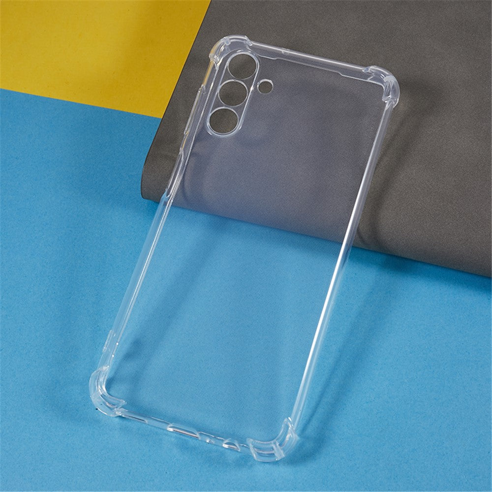 Samsung Galaxy A13 5G / A04s 4G (164,7 mm) gennemsigtigt TPU-mobilcover med forstærkede hjørner og faldsikret etui