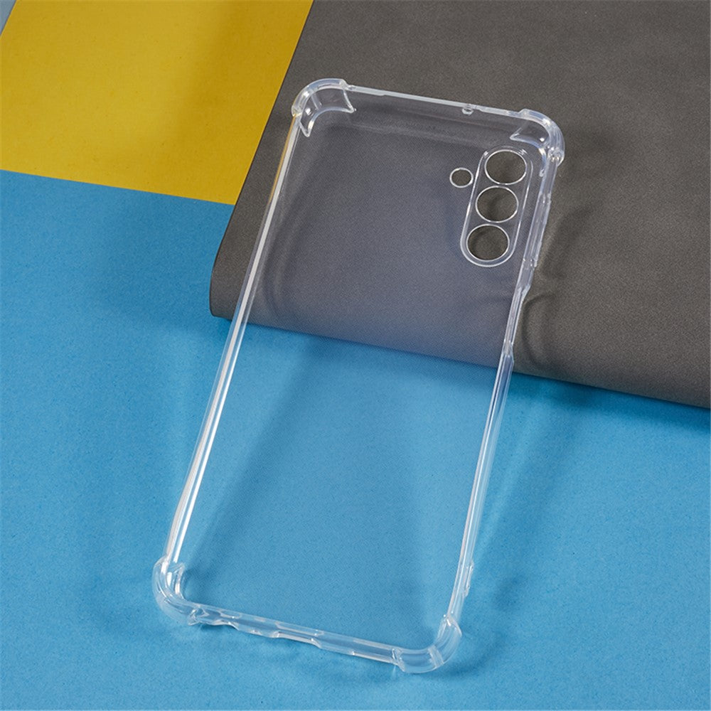 Samsung Galaxy A13 5G / A04s 4G (164,7 mm) gennemsigtigt TPU-mobilcover med forstærkede hjørner og faldsikret etui