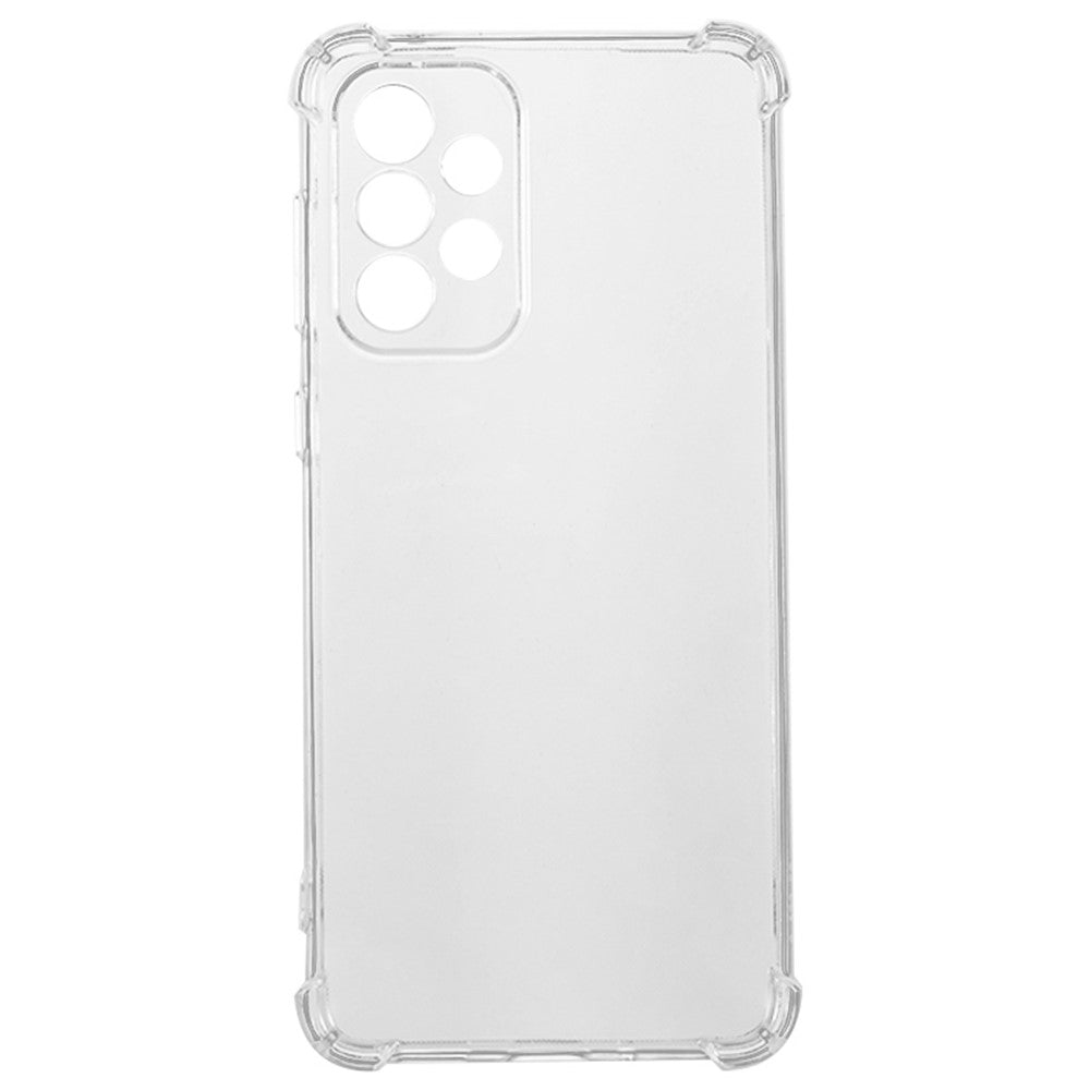 Til Samsung Galaxy A33 5G Blød TPU Telefoncover Gennemsigtigt Forstærkede Hjørner Anti-fald Cover