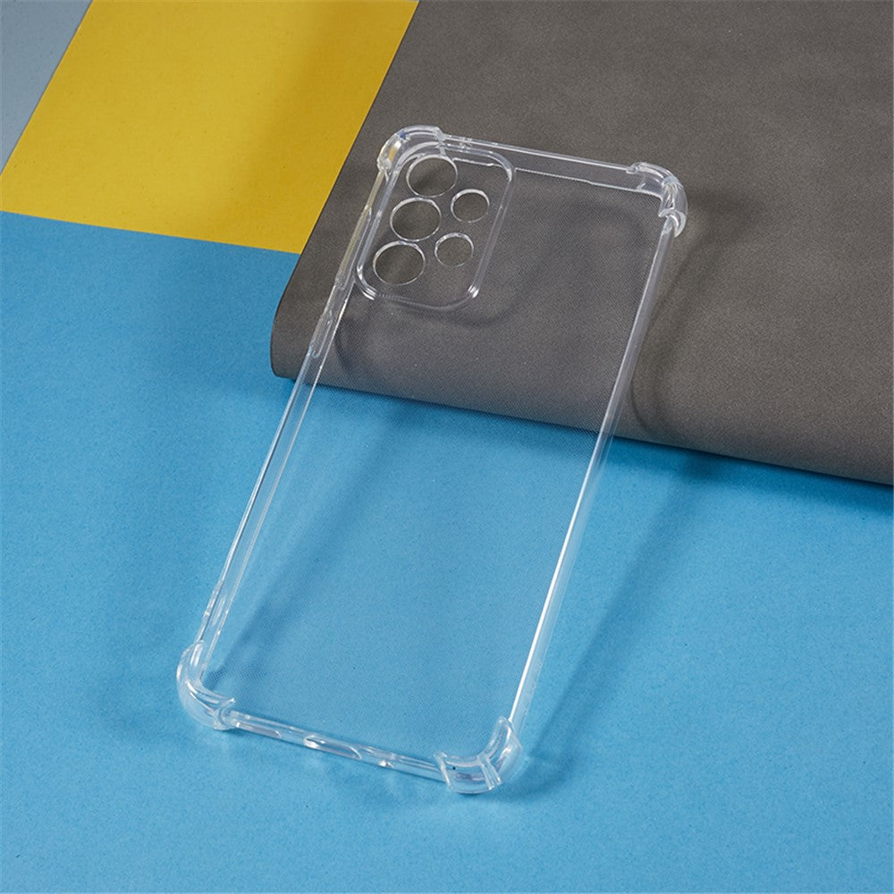 Til Samsung Galaxy A33 5G Blød TPU Telefoncover Gennemsigtigt Forstærkede Hjørner Anti-fald Cover