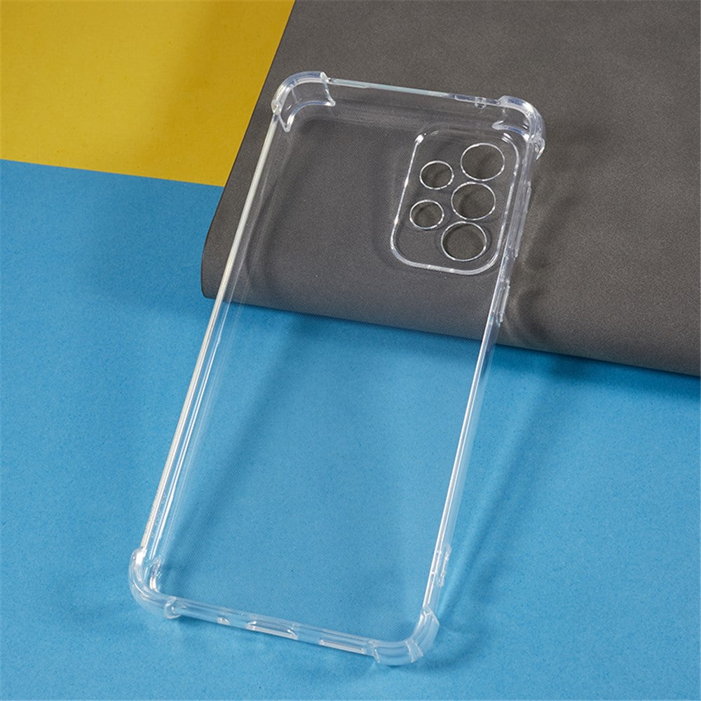 Til Samsung Galaxy A33 5G Blød TPU Telefoncover Gennemsigtigt Forstærkede Hjørner Anti-fald Cover