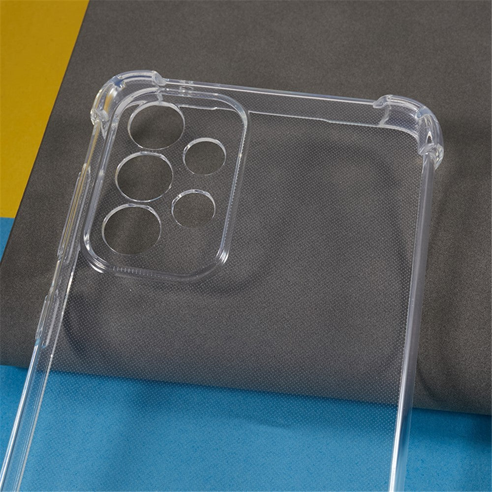 Til Samsung Galaxy A33 5G Blød TPU Telefoncover Gennemsigtigt Forstærkede Hjørner Anti-fald Cover