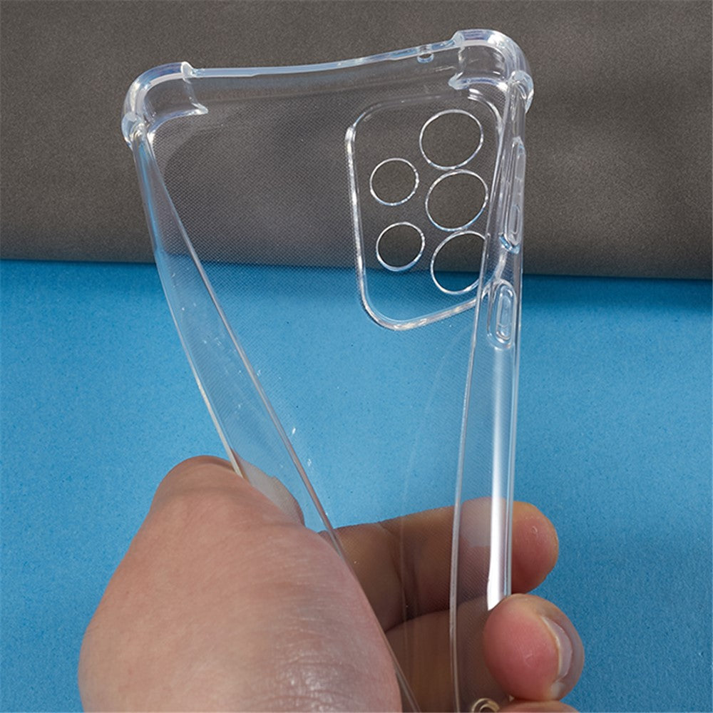 Til Samsung Galaxy A33 5G Blød TPU Telefoncover Gennemsigtigt Forstærkede Hjørner Anti-fald Cover