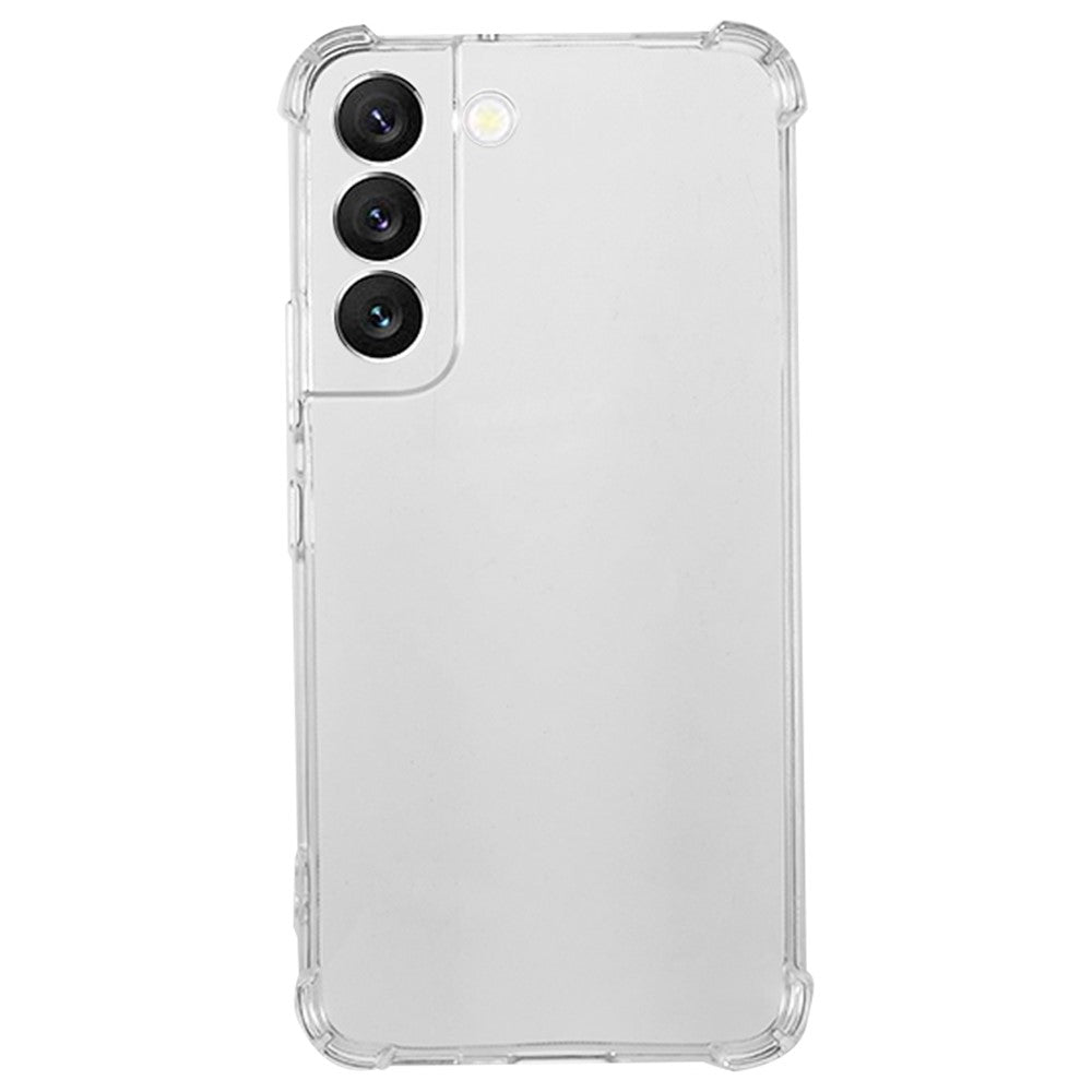 Til Samsung Galaxy S22 5G Bagcover Gennemsigtigt Forstærkede Hjørner Anti-drop TPU Telefoncover