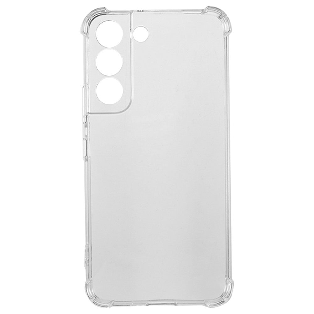 Til Samsung Galaxy S22 5G Bagcover Gennemsigtigt Forstærkede Hjørner Anti-drop TPU Telefoncover