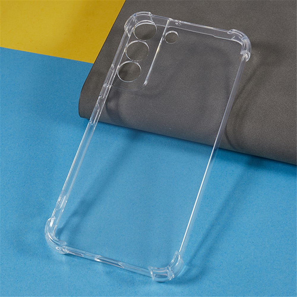 Til Samsung Galaxy S22 5G Bagcover Gennemsigtigt Forstærkede Hjørner Anti-drop TPU Telefoncover