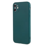 For iPhone 11 Soft TPU Rubberized Cover Fiber Lining Cushion Anti-Scratch Phone Case