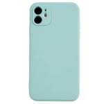 For iPhone 11 Soft TPU Rubberized Cover Fiber Lining Cushion Anti-Scratch Phone Case