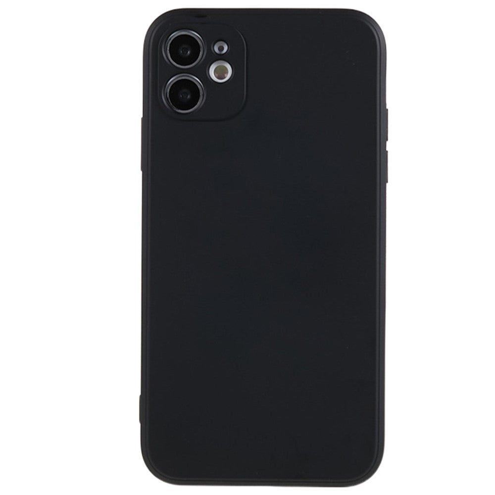For iPhone 11 Soft TPU Rubberized Cover Fiber Lining Cushion Anti-Scratch Phone Case