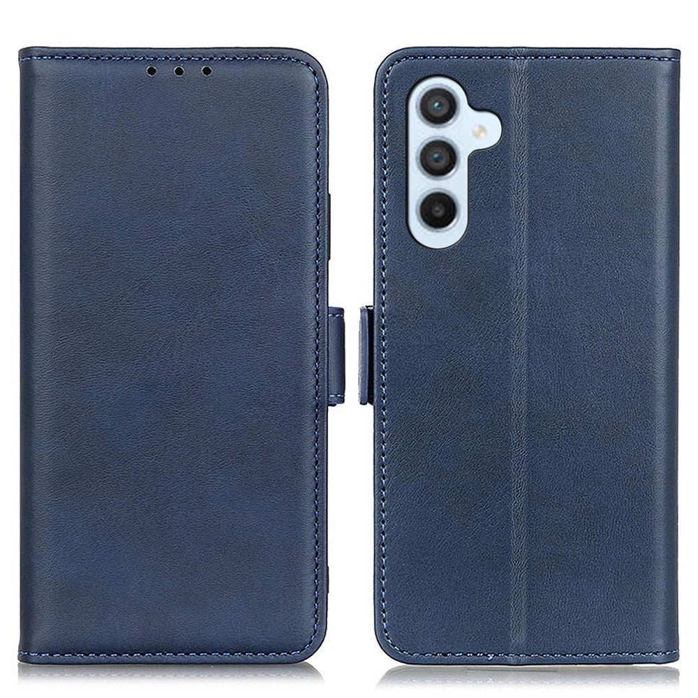 For Samsung Galaxy M54 5G / F54 5G PU Leather Flip Case Cowhide Texture Wallet Stand Phone Cover