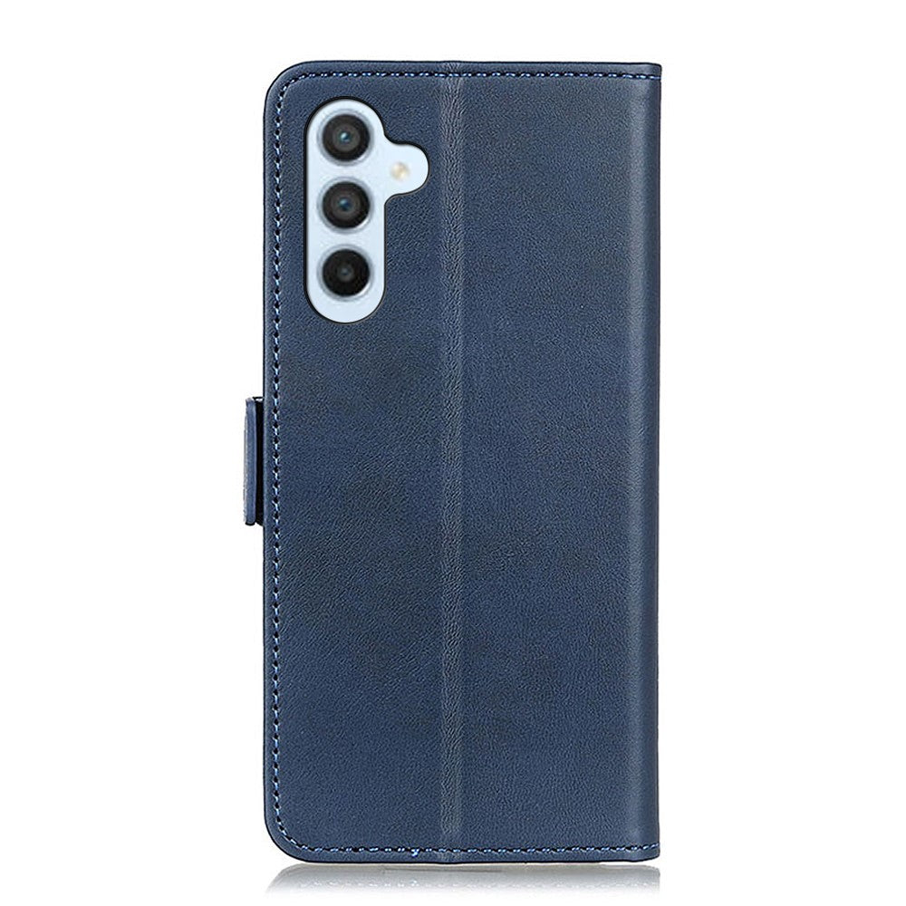 For Samsung Galaxy M54 5G / F54 5G PU Leather Flip Case Cowhide Texture Wallet Stand Phone Cover