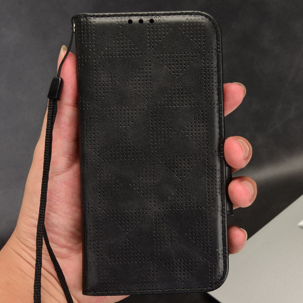 For Asus ROG Phone 7 5G Cell Phone Wallet Case PU Leather Imprinted Triangle Stand Cover