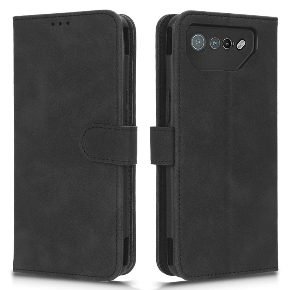For Asus ROG Phone 7 5G / ROG Phone 7 Ultimate 5G Skin-touch Wallet Phone Case PU Leather Folding Stand  Cover