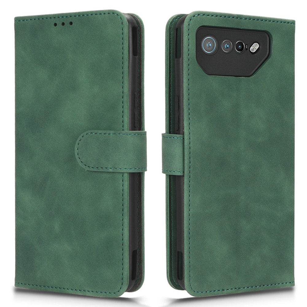 For Asus ROG Phone 7 5G / ROG Phone 7 Ultimate 5G Skin-touch Wallet Phone Case PU Leather Folding Stand  Cover