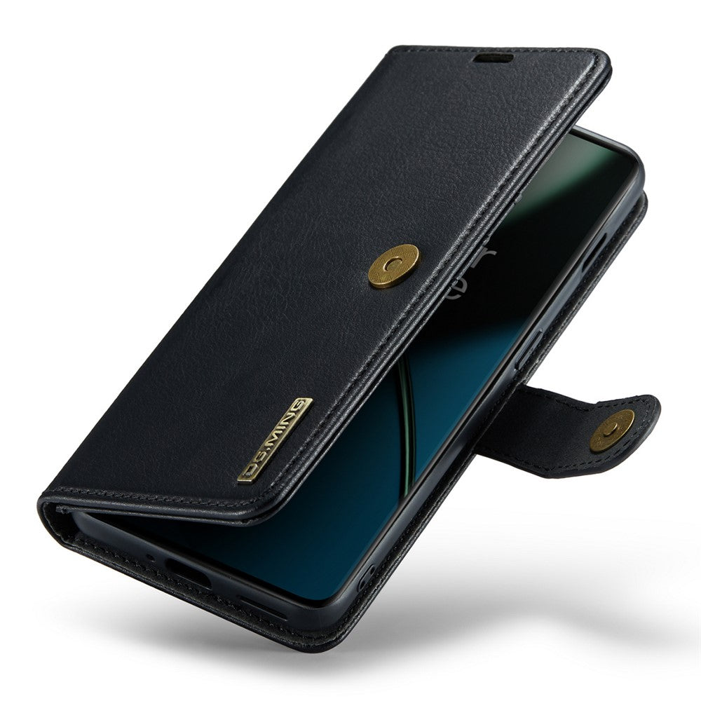 DG.MING För OnePlus 11 5G Avtagbart Magnetiskt Anti-Drop-Skal Delat Läder Plånboksfodral mobilskydd