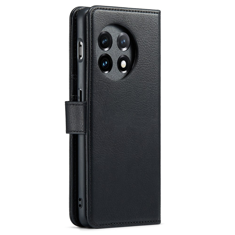DG.MING För OnePlus 11 5G Avtagbart Magnetiskt Anti-Drop-Skal Delat Läder Plånboksfodral mobilskydd