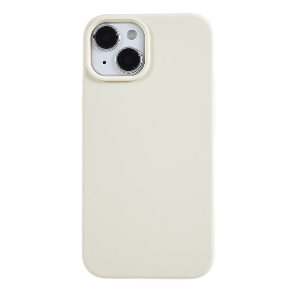 Til iPhone 13 6,1 tommer Stødsikkert Flydende Silikone Telefoncover Beskyttende Bagcover med Blød Foring