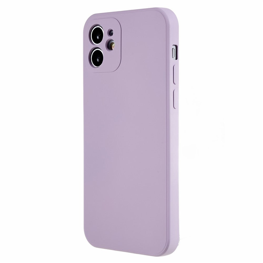 iPhone 12 6,1 tums gummibelagt TPU-mobilskal Fiberfoder Fallsäkert Skyddande Skal