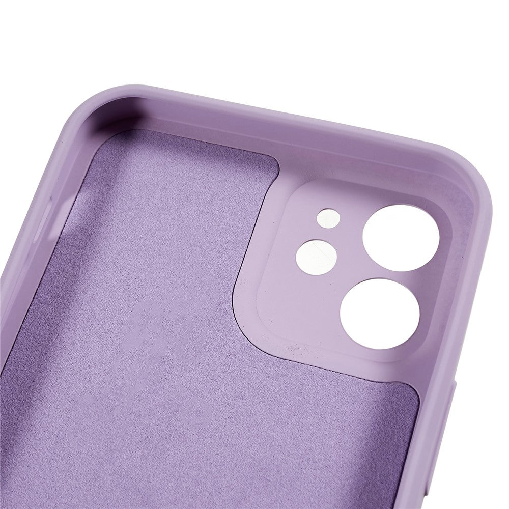 iPhone 12 6,1 tums gummibelagt TPU-mobilskal Fiberfoder Fallsäkert Skyddande Skal