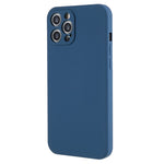 For iPhone 12 Pro Max 6.7 inch Soft TPU Drop-Proof Rubberized Cover Fiber Lining Cushion Phone Case