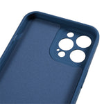 For iPhone 12 Pro Max 6.7 inch Soft TPU Drop-Proof Rubberized Cover Fiber Lining Cushion Phone Case