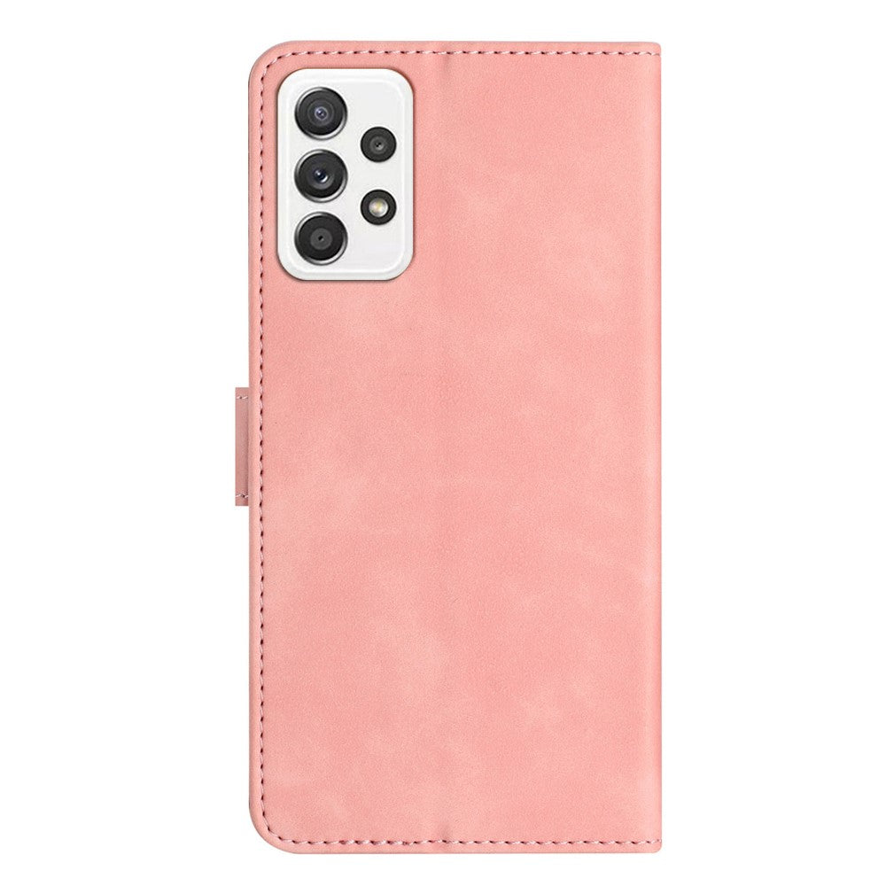 For Samsung Galaxy A52 5G / A52 4G / A52s 5G Drop-proof Butterfly Imprinted Shell Leather Wallet Stand Phone Case