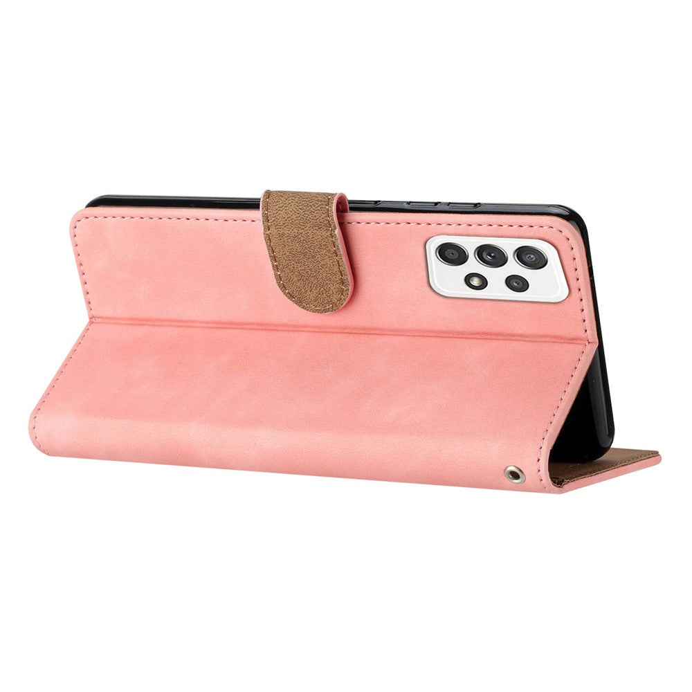 For Samsung Galaxy A52 5G / A52 4G / A52s 5G Drop-proof Butterfly Imprinted Shell Leather Wallet Stand Phone Case