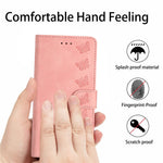 For Samsung Galaxy A52 5G / A52 4G / A52s 5G Drop-proof Butterfly Imprinted Shell Leather Wallet Stand Phone Case