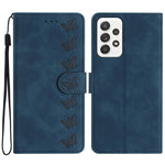 For Samsung Galaxy A52 5G / A52 4G / A52s 5G Drop-proof Butterfly Imprinted Shell Leather Wallet Stand Phone Case