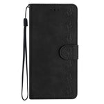 Leather Case for Samsung Galaxy A41 (Global Version) Butterfly Imprinted Phone Cover with Stand Wallet