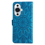 For Huawei nova 11 / nova 12s 4G / nova 12 Lite 4G Wallet Flip Protective Cover PU Leather Sunflower Imprinted Stand Phone Case