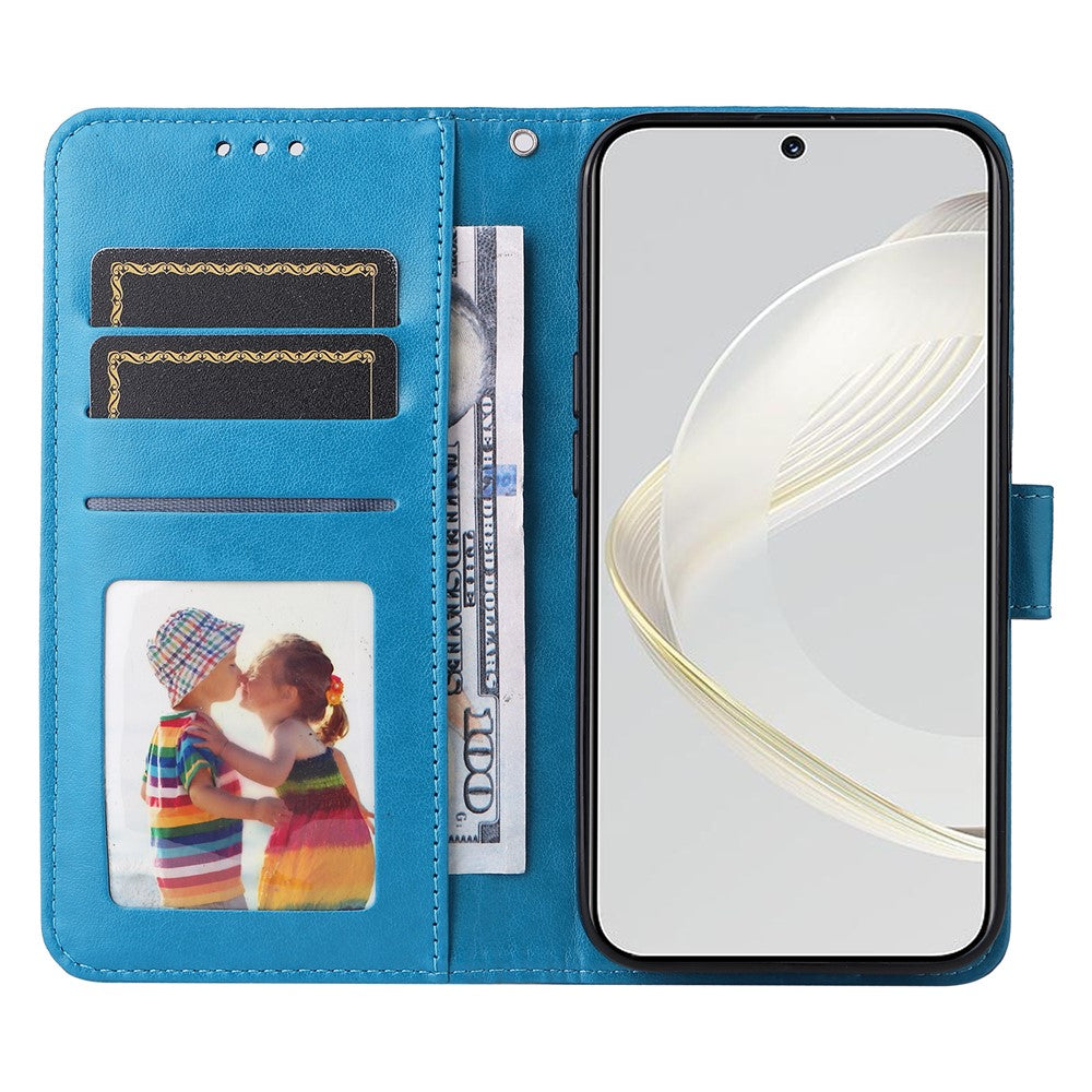 For Huawei nova 11 / nova 12s 4G / nova 12 Lite 4G Wallet Flip Protective Cover PU Leather Sunflower Imprinted Stand Phone Case