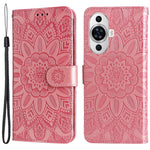 For Huawei nova 11 / nova 12s 4G / nova 12 Lite 4G Wallet Flip Protective Cover PU Leather Sunflower Imprinted Stand Phone Case