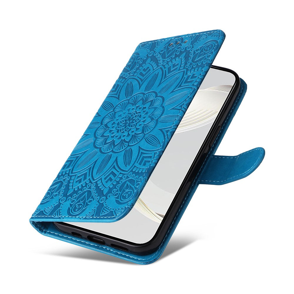 Protective Cover for Huawei nova 11 Pro / nova 11 Ultra Wallet PU Leather Sunflower Imprinted Stand Phone Flip Case