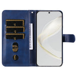 Leather Phone Case for Huawei nova 11 Pro / nova 11 Ultra , Calf Texture Zipper Pocket Stand Wallet Phone Cover