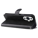 Leather Phone Case for Huawei nova 11 / nova 12s 4G / nova 12 Lite 4G , Calf Texture Zipper Pocket Stand Wallet Shockproof Cover