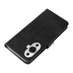 Leather Phone Case for Huawei nova 11 / nova 12s 4G / nova 12 Lite 4G , Calf Texture Zipper Pocket Stand Wallet Shockproof Cover