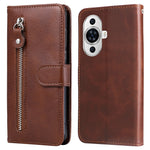 Leather Phone Case for Huawei nova 11 / nova 12s 4G / nova 12 Lite 4G , Calf Texture Zipper Pocket Stand Wallet Shockproof Cover