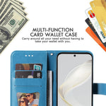 For Huawei nova 11 / nova 12s 4G / nova 12 Lite 4G Case Floral Pattern PU Leather Wallet Stand Phone Cover