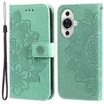 For Huawei nova 11 / nova 12s 4G / nova 12 Lite 4G Case Floral Pattern PU Leather Wallet Stand Phone Cover