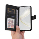For Huawei nova 11 Pro / nova 11 Ultra PU Leather Case Calf Texture Wallet Stand Phone Cover with Strap